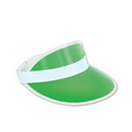 Clear Green Plastic Dealer's Visor